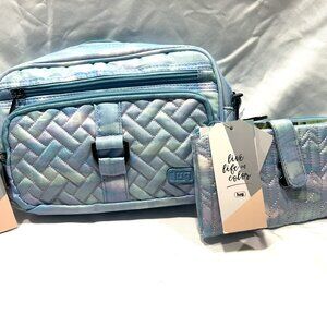 Brand New Lug Carousel and Matching Tram Wallet in Sea Glass